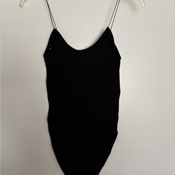 Soho Girls Black Bodysuit with Plunging Neckline - Picture 2 of 2